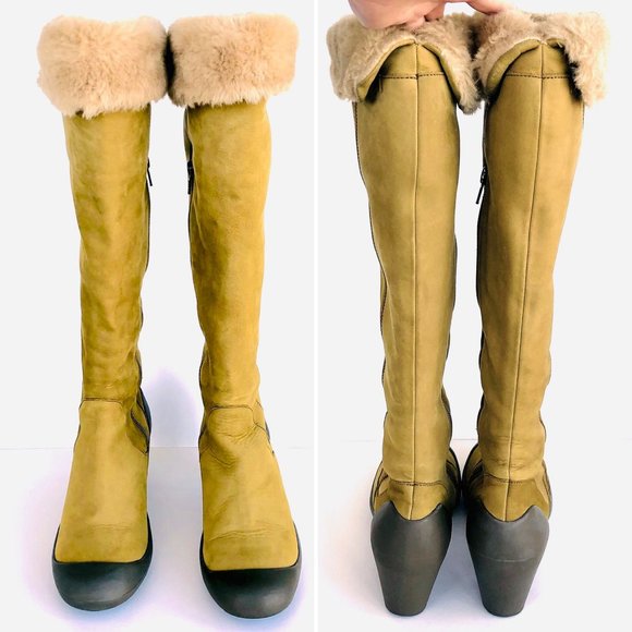 Nubuck Fur Trimmed Camper Boots - Picture 2 of 9